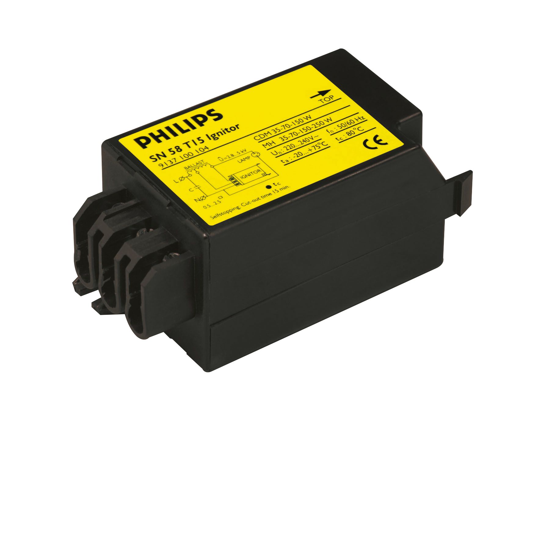 Electronic ignitor for HID lamp circuits Ignitors Philips