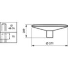  TOWNGUIDE PERF FLAT CONE - LED EconomyLine 10,000 lm