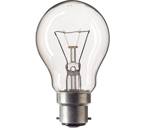 Standard 60W B22 240V A55 CL 1CT/12X10F