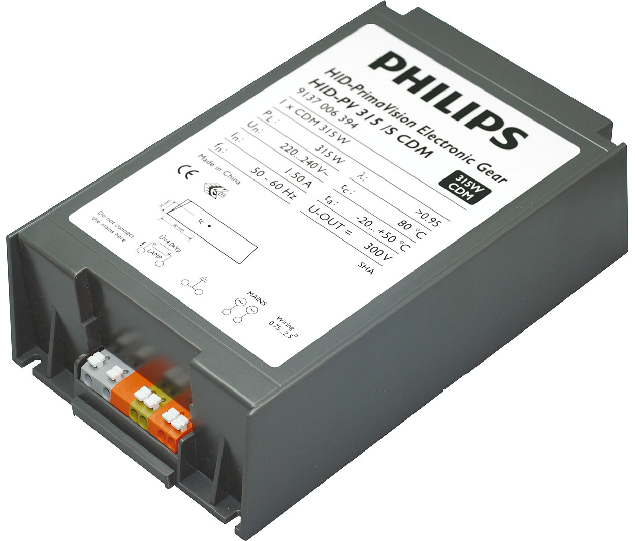Philips HID-PV C 50/S CDM 240V 50/60Hz EVG Hochdrucklampen Electronic Ballast 