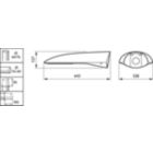  Iridium gen3 Medium - LED GreenLine 5500 lm - 740 neutral white - Safety class I - Distribution medium - Gray - Philips standard surge protection level - Spigot