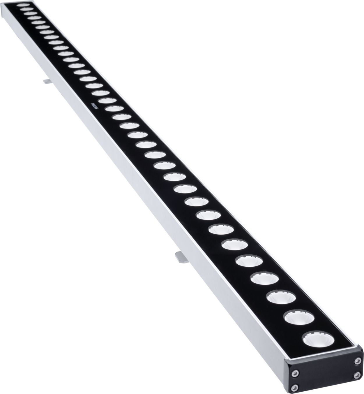 Dynamic RGB wall washer LED linear luminaire