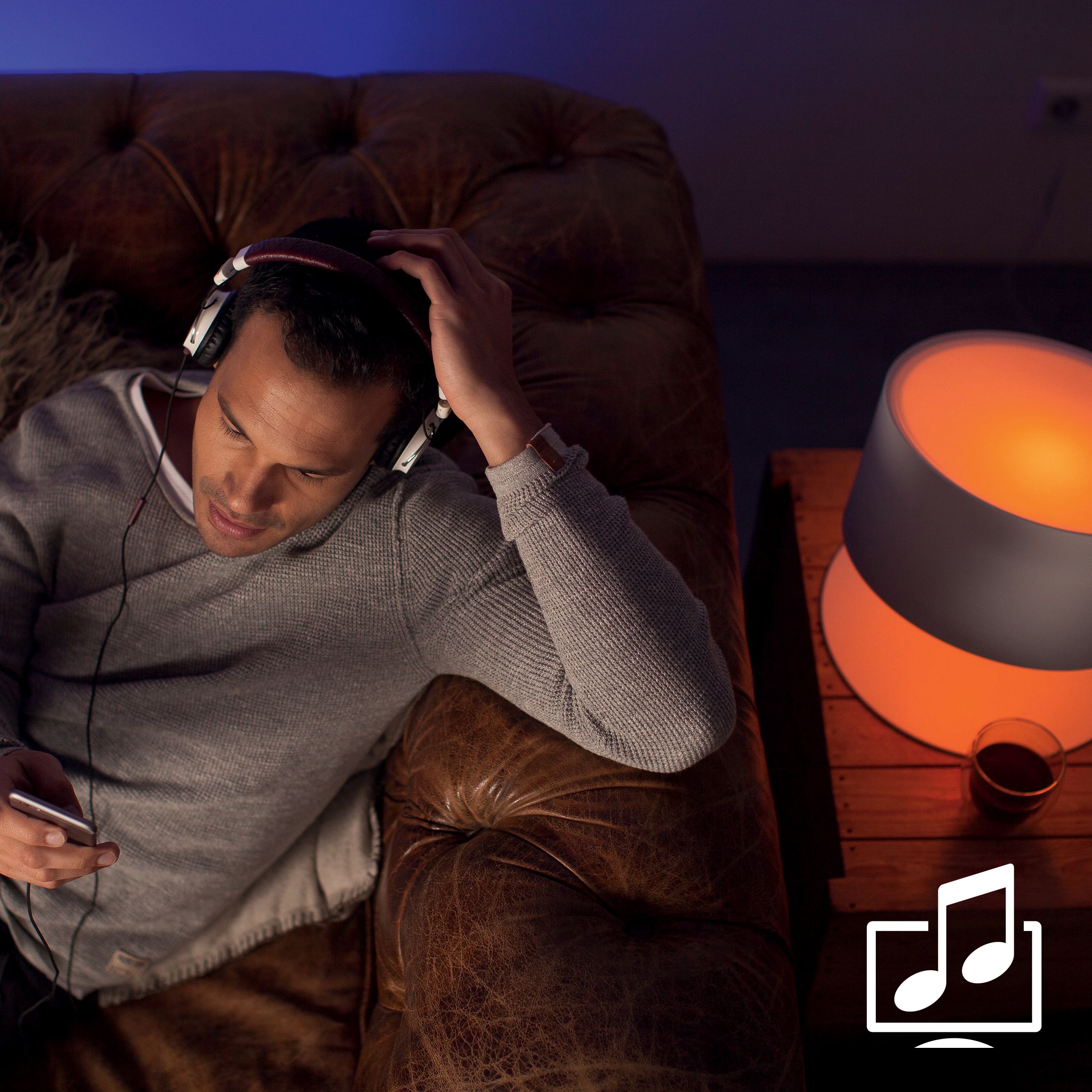 Sync lights with music and movies