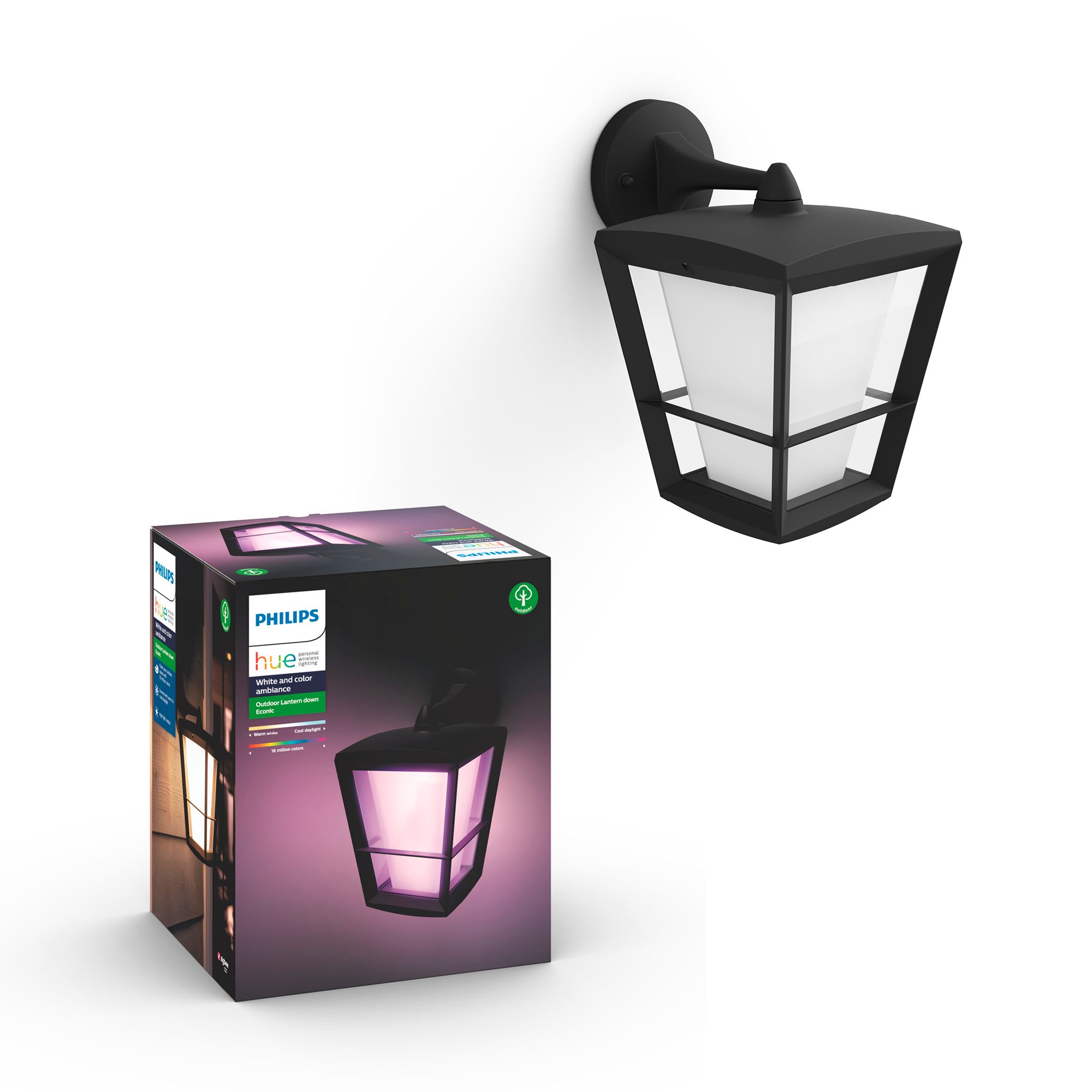 Hue White and color ambiance Econic Outdoor Wall Light Philips Hue