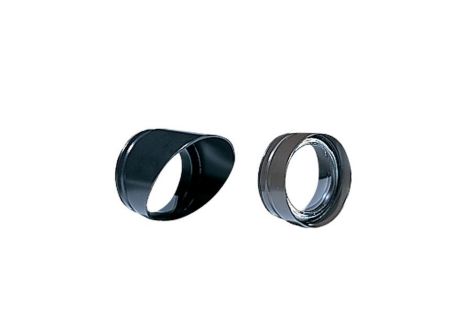 Aluminum Long Shroud, Painted Black, Flat Clear Lens